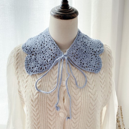 Girls Women cotton Fake Collars Shawl False Collar half Shirt Women Hollow Crochet Detachable Collar Sweater dresses decoration dickey collars